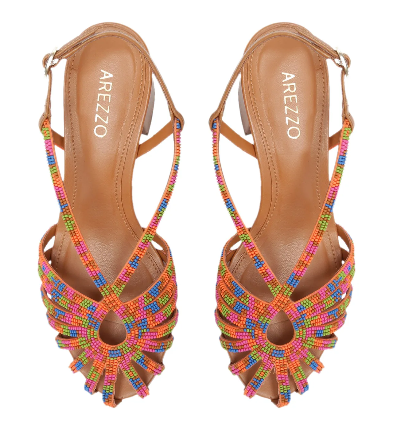 Paola Mid Block Sandal | Multicolor