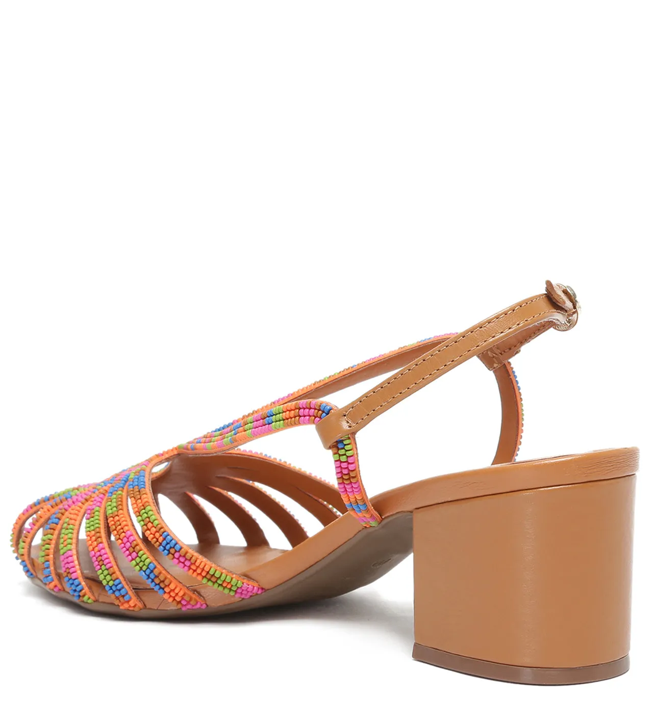 Paola Mid Block Sandal | Multicolor