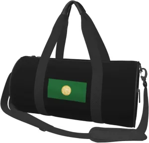 Rohingya Flag Convertible Garment Bag with Shoulder Strap, Carry on Garment Duffel Bag for Men Women - Rolling Foldable for Travel Luggage Bags (Black)