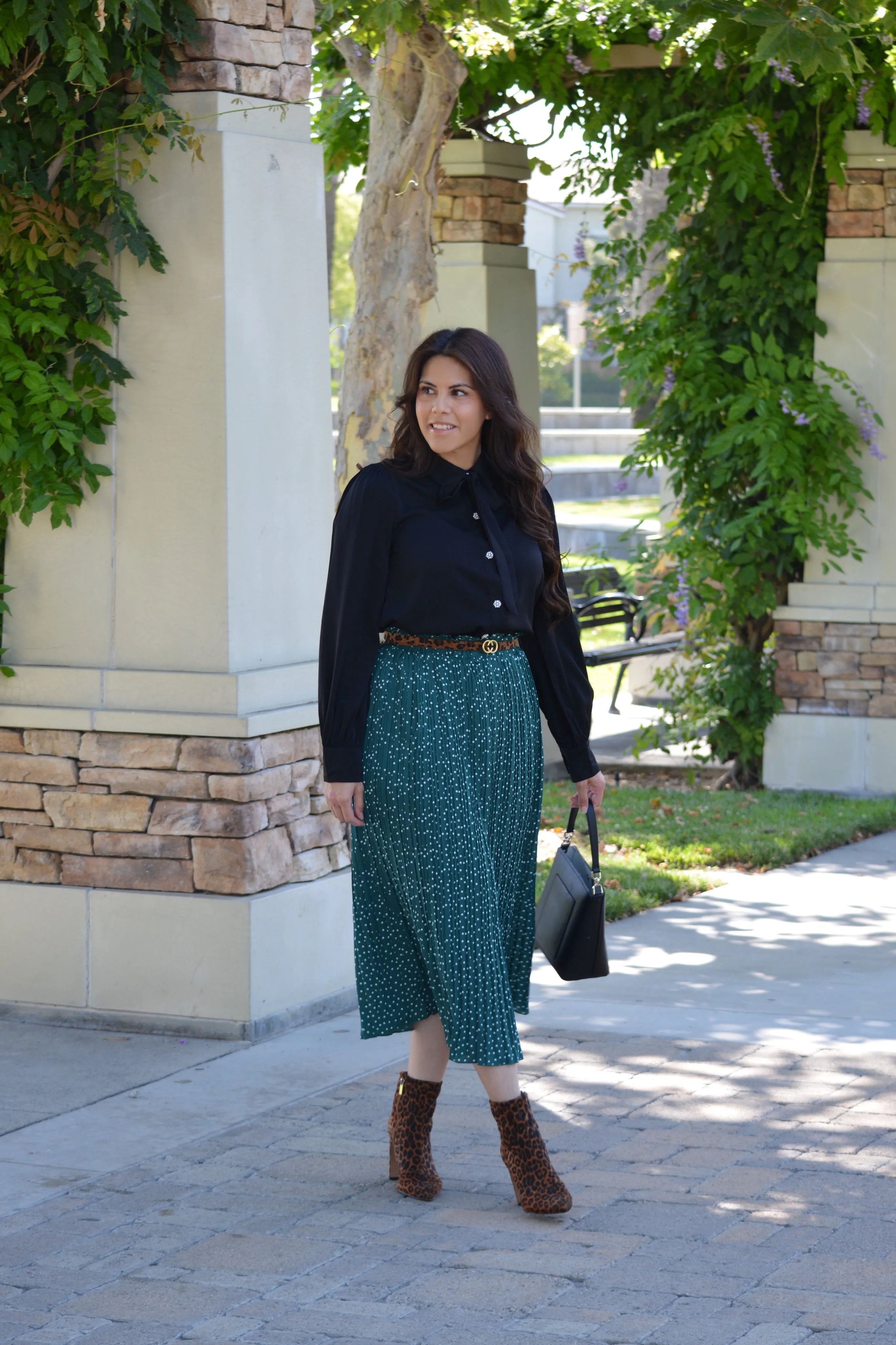 Roxanne Black Pearl Buttoned Top