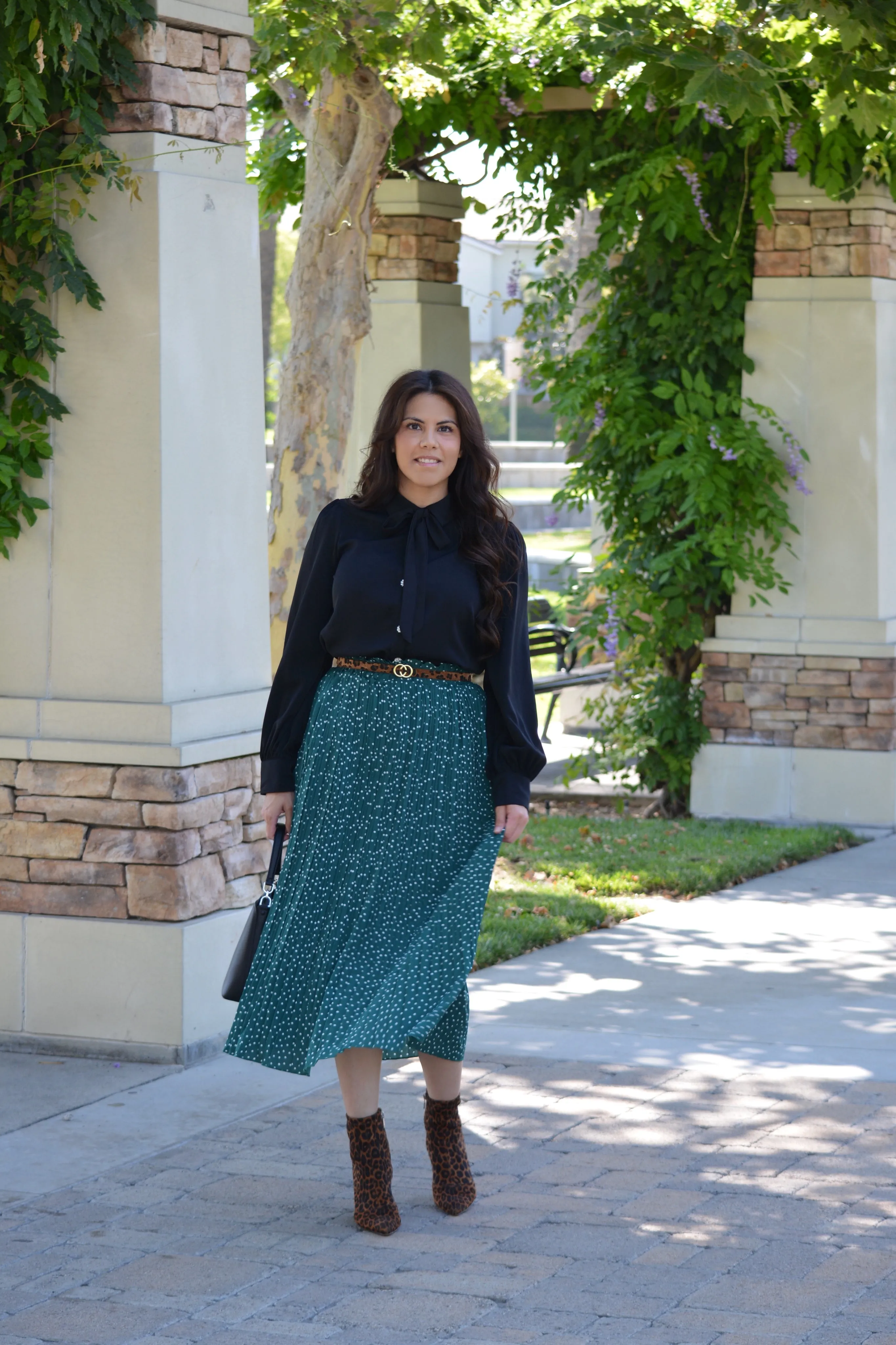 Roxanne Black Pearl Buttoned Top