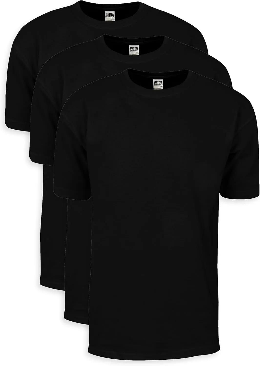 Shaka Wear Men's Cotton T-Shirt  Heavyweight Soft Retro Short Sleeve Crew Neck Plain Tee Top Tshirts Regular Big Size