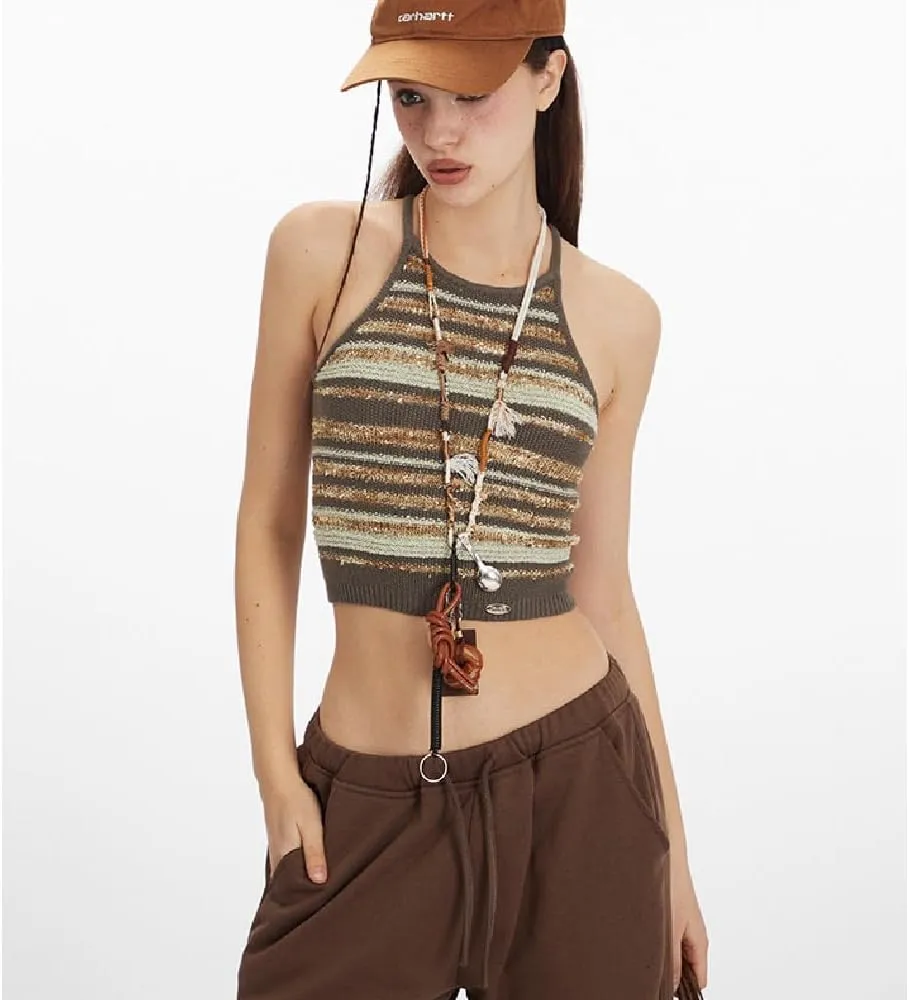 Spaghetti Strap Scoop Neck Ribbed Tank Tops, Sleeveless Cotton Beater Camisole Shirts