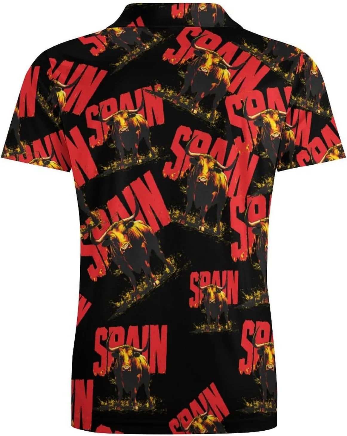 Spain Spanish Bullfight Men's Polo-Shirt Regular-Fit Short Sleeve Sports Quick Dry Golf Tennis T-Shirt
