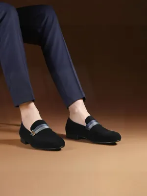 Summer imported nubuck leather men's slip-on loafers, high-end webbing accessories, breathable leather lining smoking shoes