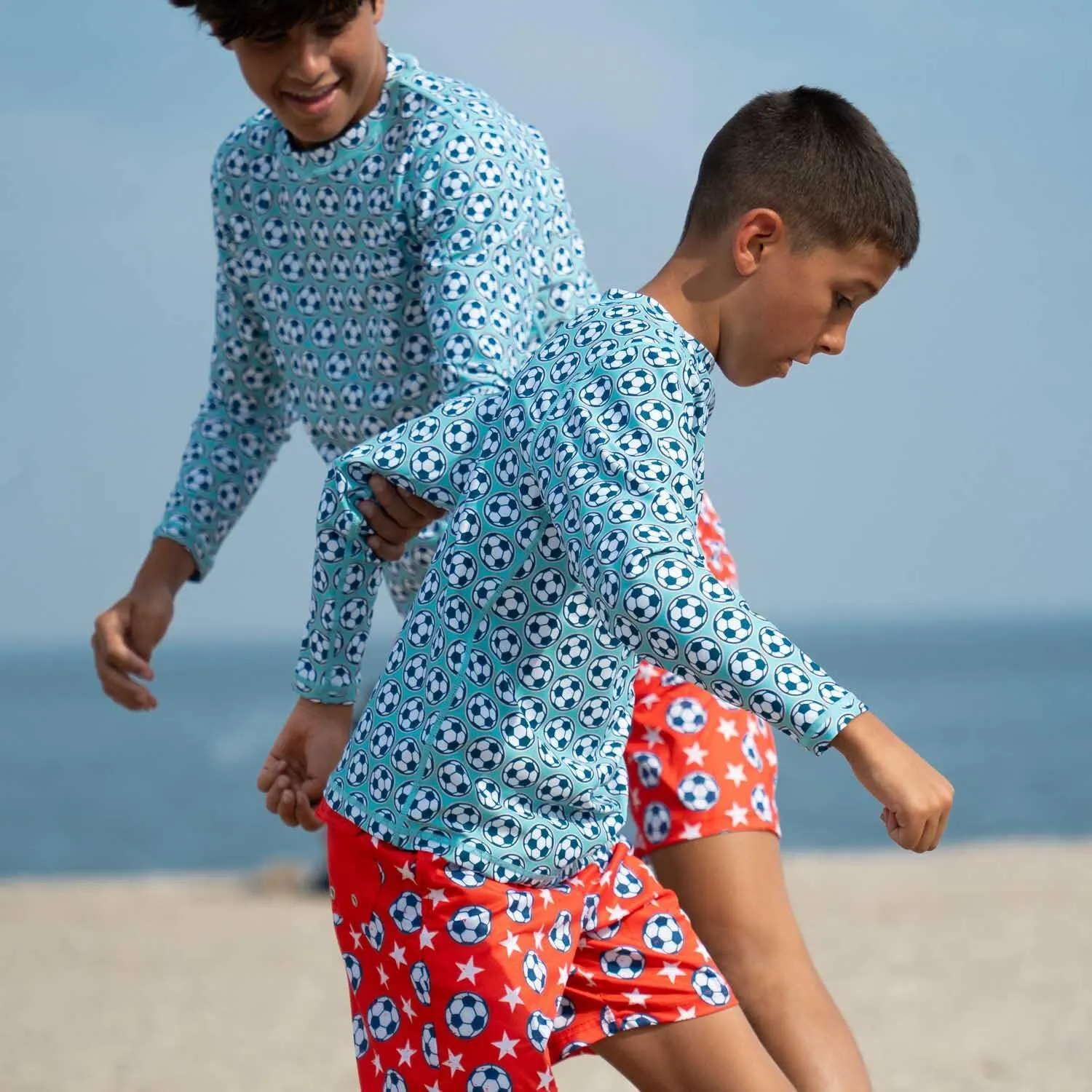 SunSport - Long Sleeve Rash Guard Swim Shirt | UPF 30 Sun Protection | Performance Fabric | Quick-Dry | Soccer Shirt