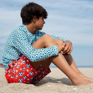SunSport - Long Sleeve Rash Guard Swim Shirt | UPF 30 Sun Protection | Performance Fabric | Quick-Dry | Soccer Shirt