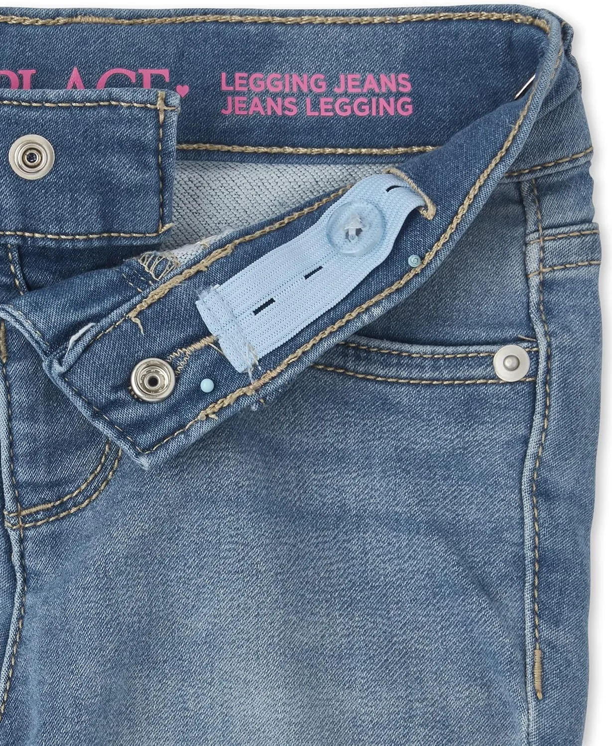 The Children's Place Girls' Stretch Pull On Denim Jeggings