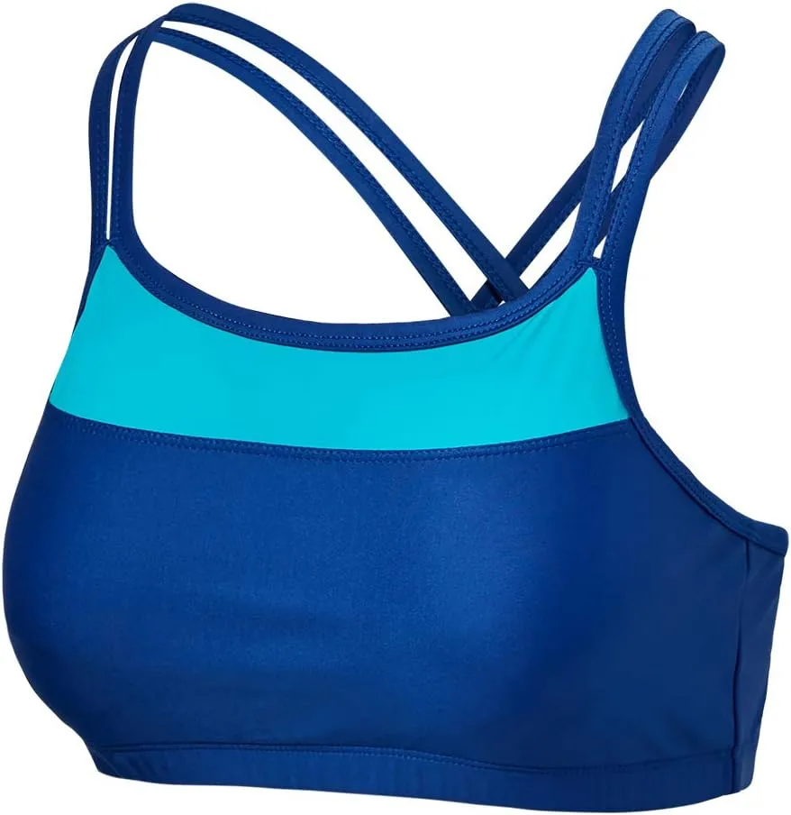 UV SKINZ Womens Crisscross Swim Bra with UPF 50  Sun Protection  Modest Swimsuit Top, Swim Bra for Under Rash Shirt