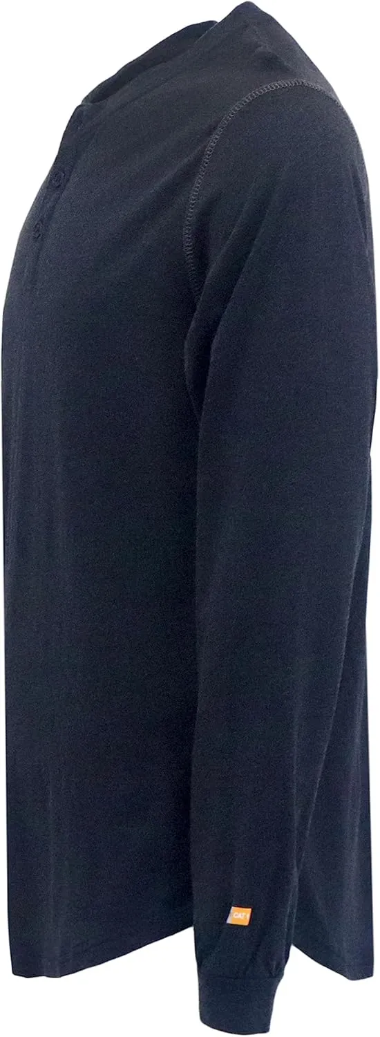 VATRENUS FR Shirts 4oz Lightweight Flame Resistant Henley 100% Cotton Men's Pre-Washed Fire Retardant Base Layer