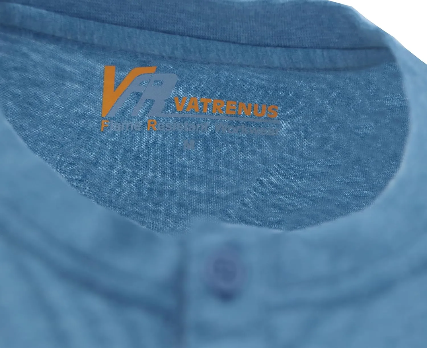VATRENUS FR Shirts 4oz Lightweight Flame Resistant Henley 100% Cotton Men's Pre-Washed Fire Retardant Base Layer