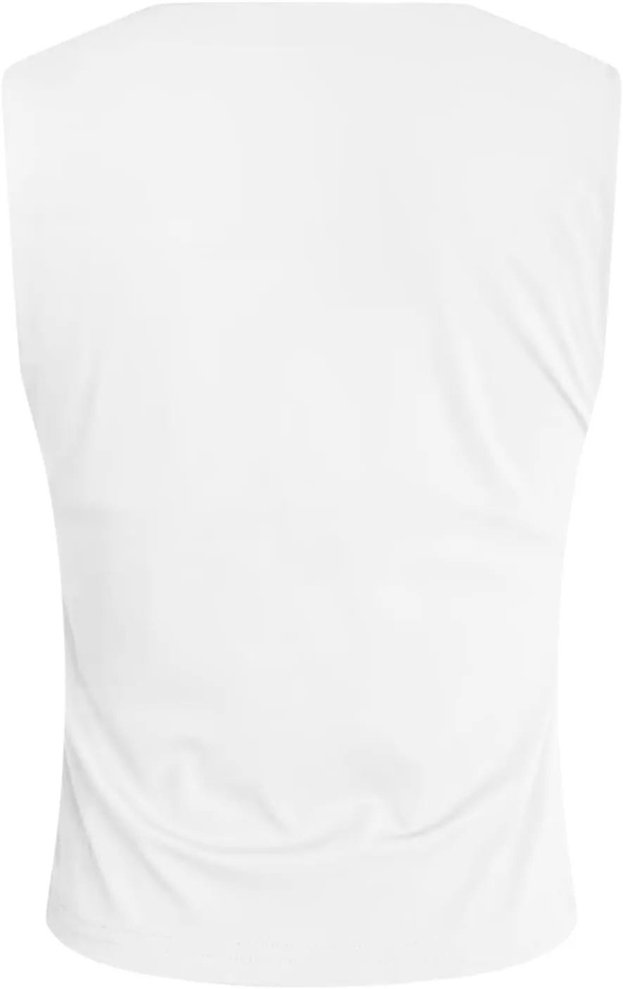 Women Square Neck Sleeveless Double Layer Tight Tank Top For Women Camisole Half Slip