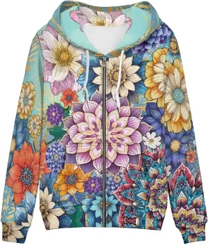 Women's Casual Pullover Long Sleeve Drawstring Hoodie Sweatshirt with Pockets XS-5XL