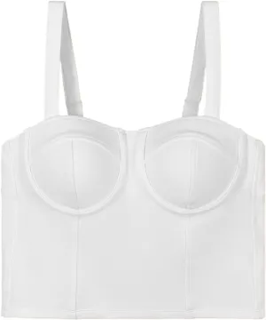 Women's Crop Tank Tops with Built in Bras Summer Sexy Backless Camisole Adjustable Strap Going Out Basic Camisole