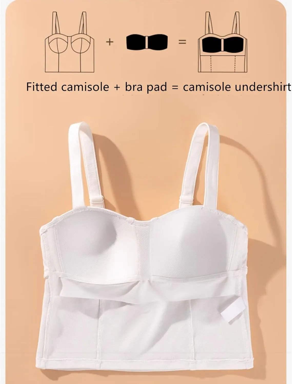 Women's Crop Tank Tops with Built in Bras Summer Sexy Backless Camisole Adjustable Strap Going Out Basic Camisole
