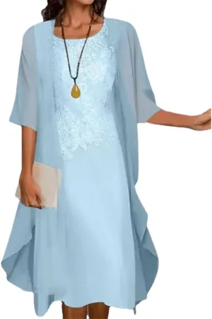 Womens Floral Print Midi Dress with Chiffon Cardigan Plus Size Sleeveless Two Piece Set for Wedding Guest Attire