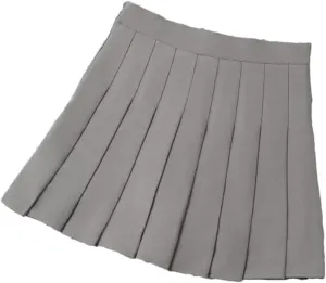 Women's High Waist Mini Pleated Skirt for School Girl Uniform