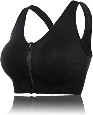 YEYELE Medium Support and Removable Pad Tank Top Racerback Post Surgery Sports Bras for Women