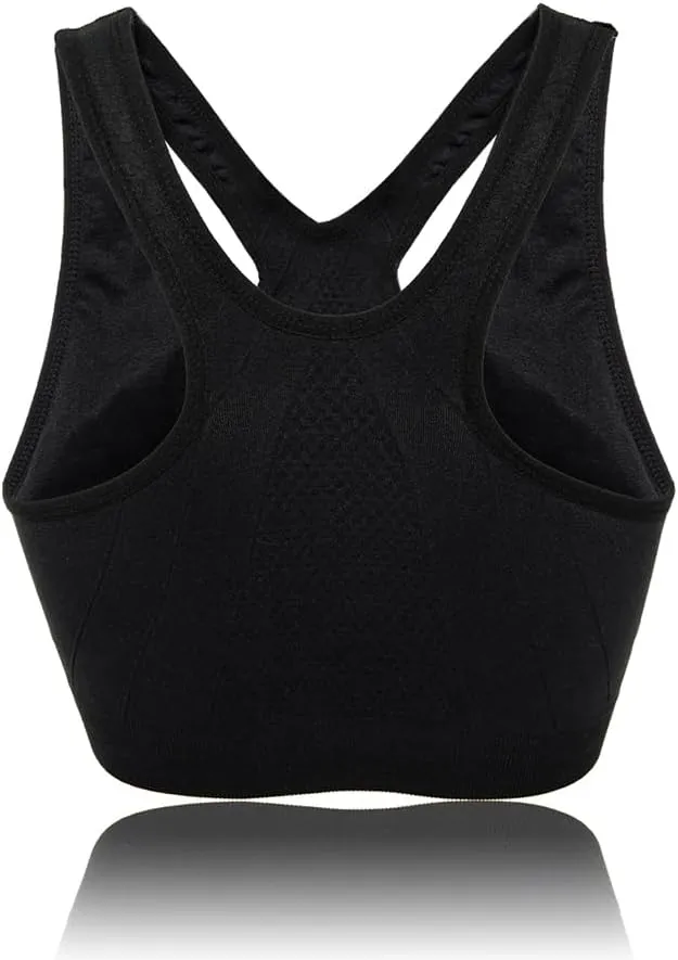 YEYELE Medium Support and Removable Pad Tank Top Racerback Post Surgery Sports Bras for Women