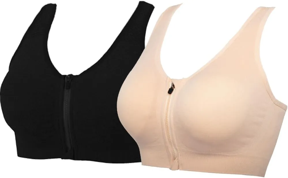 YEYELE Medium Support and Removable Pad Tank Top Racerback Post Surgery Sports Bras for Women