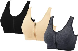 YEYELE Medium Support and Removable Pad Tank Top Racerback Post Surgery Sports Bras for Women