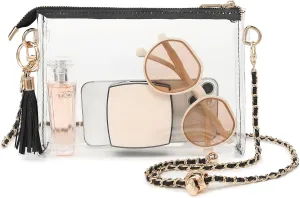YGR Womens Clear Bag for Stadium Events Small Crossbody Purse for Concert, Party Sports Events Stadium Approved