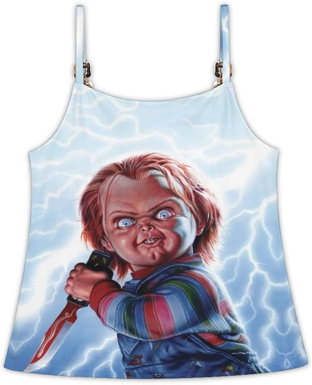 ZHANGXM Womens Beach Tank Tops Chucky Sleeveless Lightweight Shirts Summer Running Athletic Swim Shirts